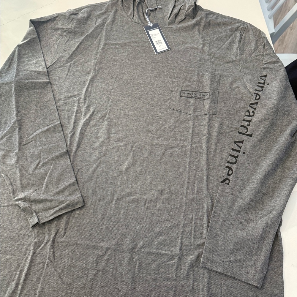 Vineyard Vines Long Sleeve Gray Tee